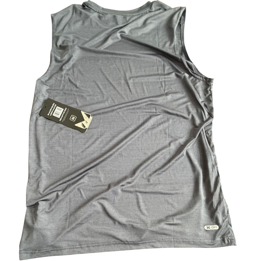 RBX Active Performance Tank Top Gray Sleeveless CRM345A Workout Gym‎ Medium